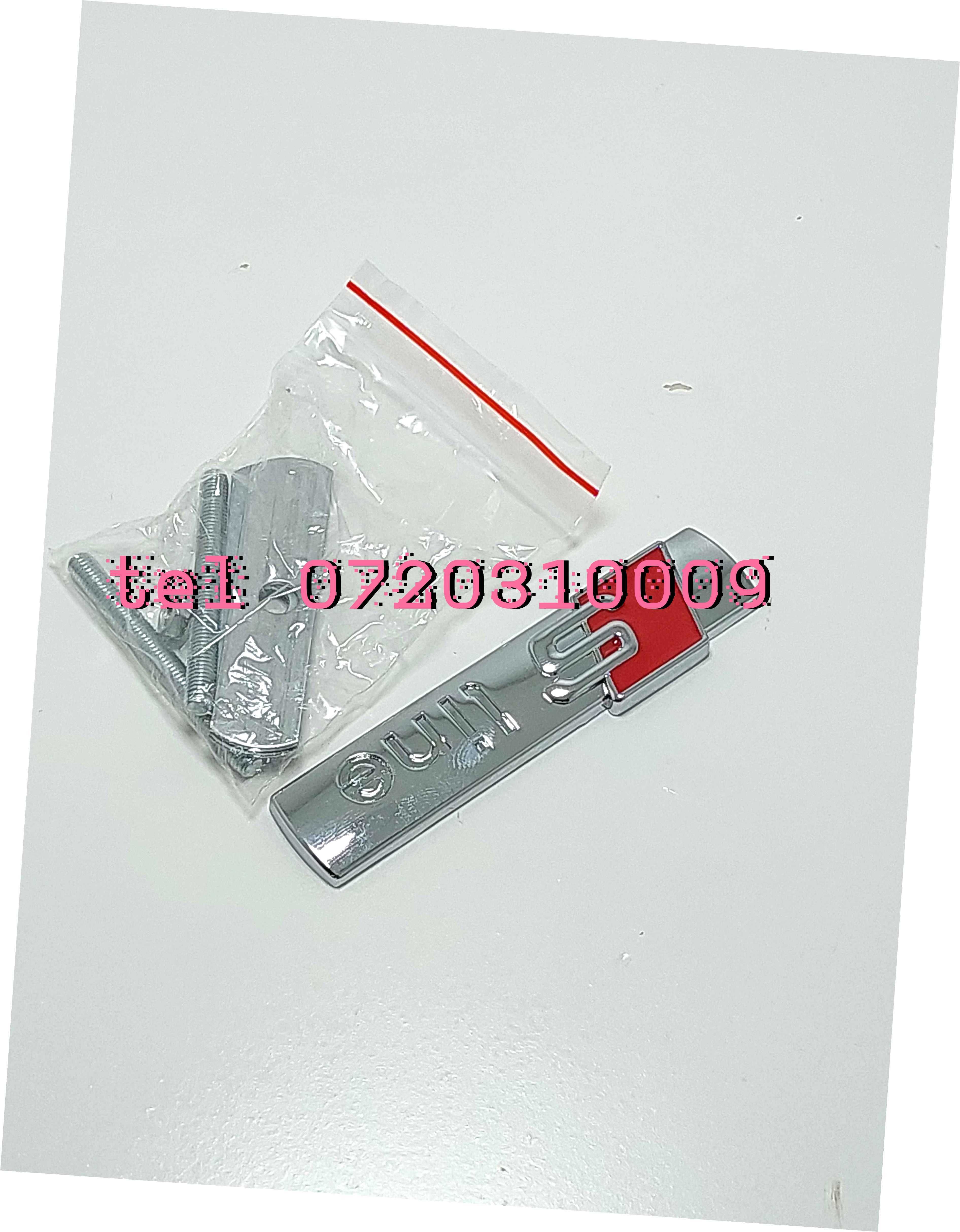 Logo Ornament Grila Sline Cromat Fixare Placa Surub