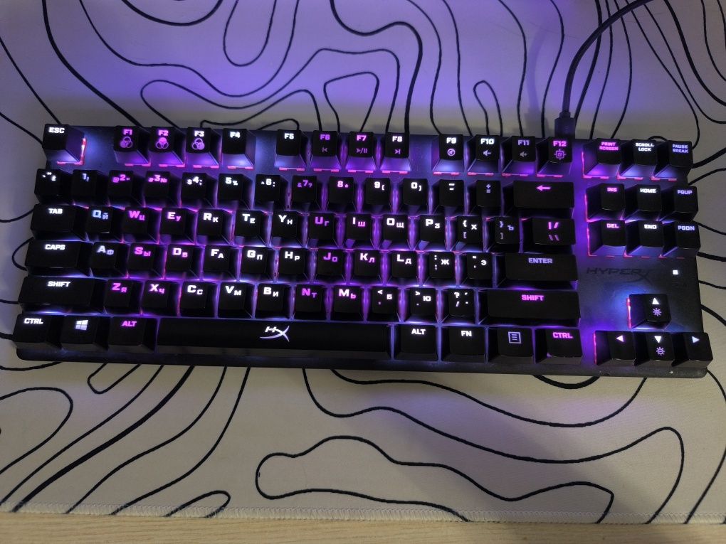 Продам клавиатуру hyperx alloy origins core 80%re