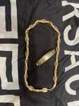 Aur de 14k lant versace si bratara bulgari catusa