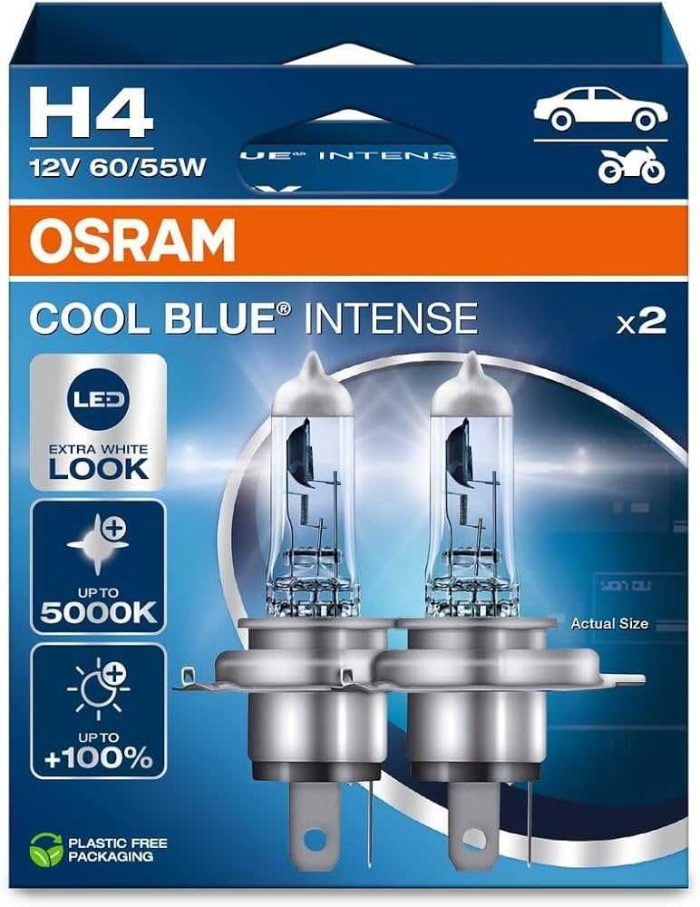 Автомобилни крушки Osram Cool Blue Intense H4 60/55W 12V