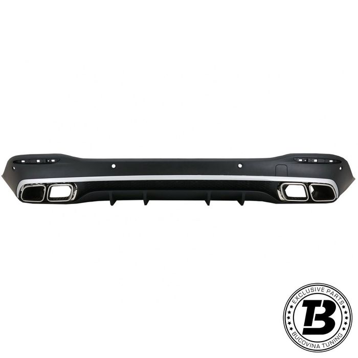Difuzor Bara Spate cu Ornamente compatibil cu Mercedes GLE SUV W167 AMG