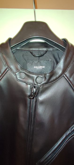 Ново кожено мъжко  яке Pull Bear