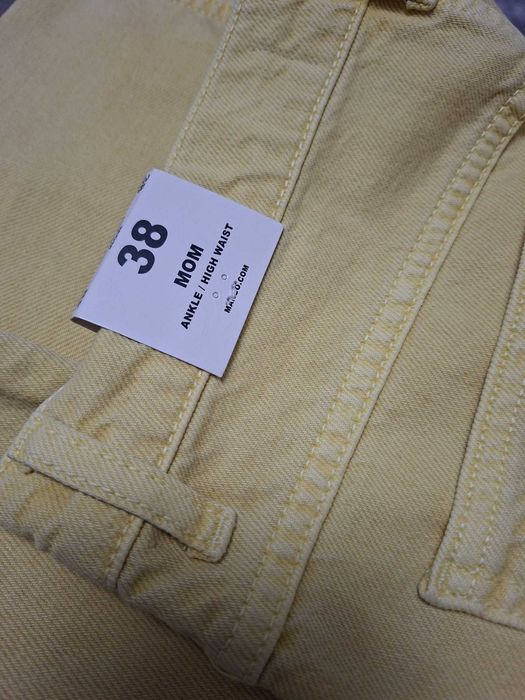 Blugi MOM cu talie inalta MANGO marimea 38