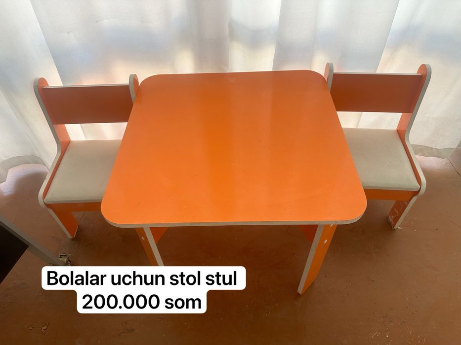 Bolalar uchun stol stul
