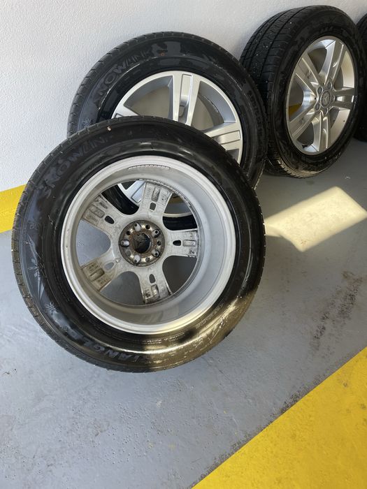 Jante originale 255/55/18 mercedes ml 350 ,cauciucuri stare f buna m+s