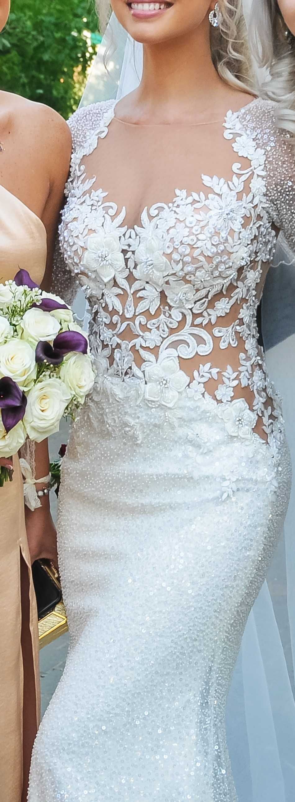 Rochie de mireasă tip sirenă, mărimea 36