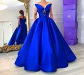 Vand rochie printesa Alinka albastru regal