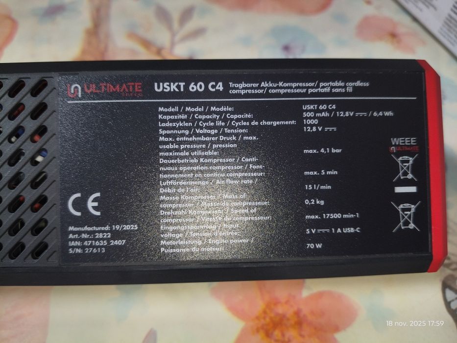 Compresor portabil nou