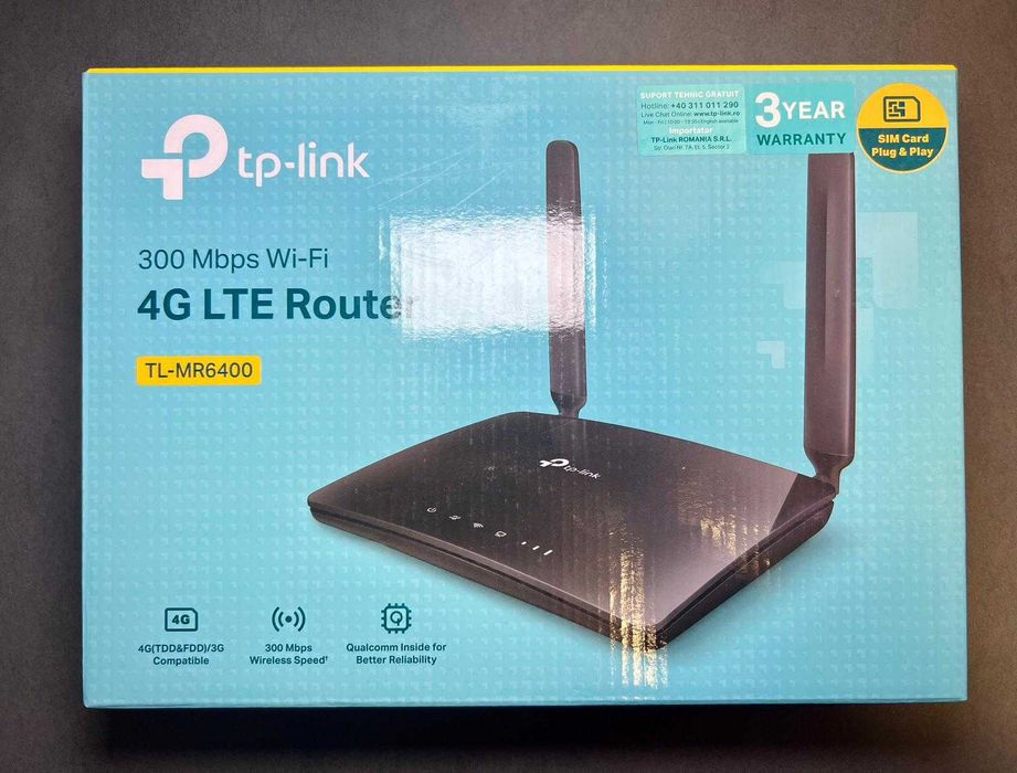 Router 4G LTE TP-Link TL-MR6400 – Internet rapid - Plug & Play