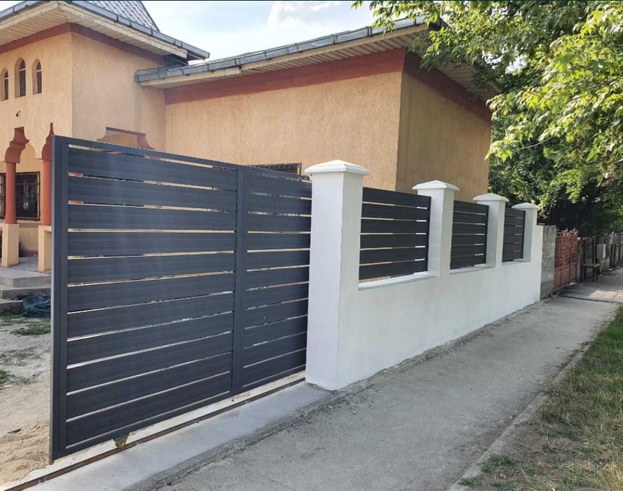 Construim garduri din panou jaluzele, sipca metalica, BCA tabla plasa
