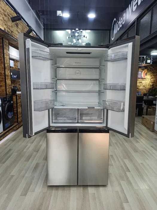 Большой холодильник MIDEA MDRM691MIE46 (стальной) на 530 л / Доставка