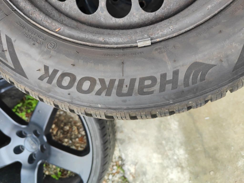 Jante cu anvelope Hankook 4*100 ca noi