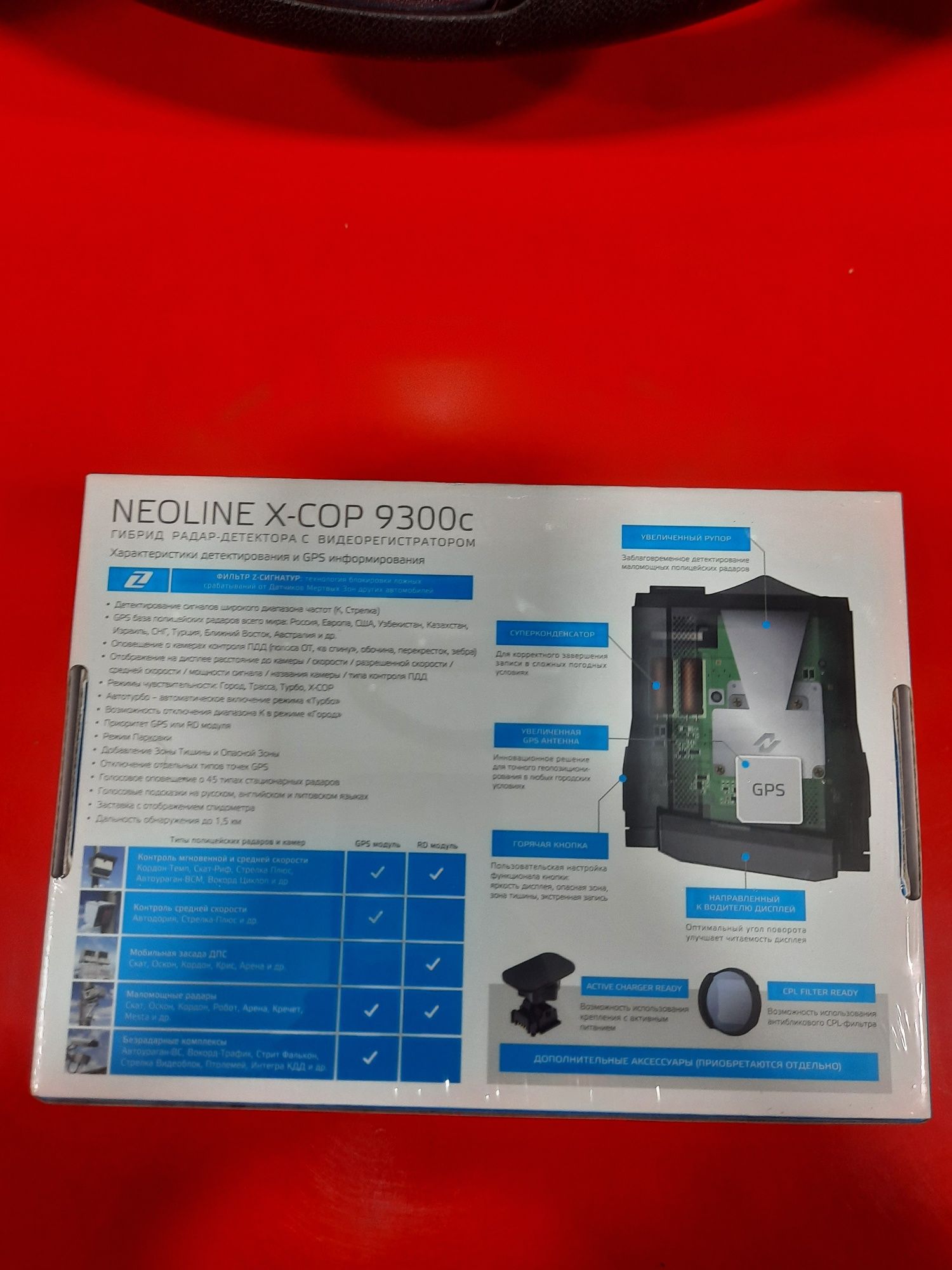 NEOLINE X-COP 9300c radar yengi garantiya bor dastafka+