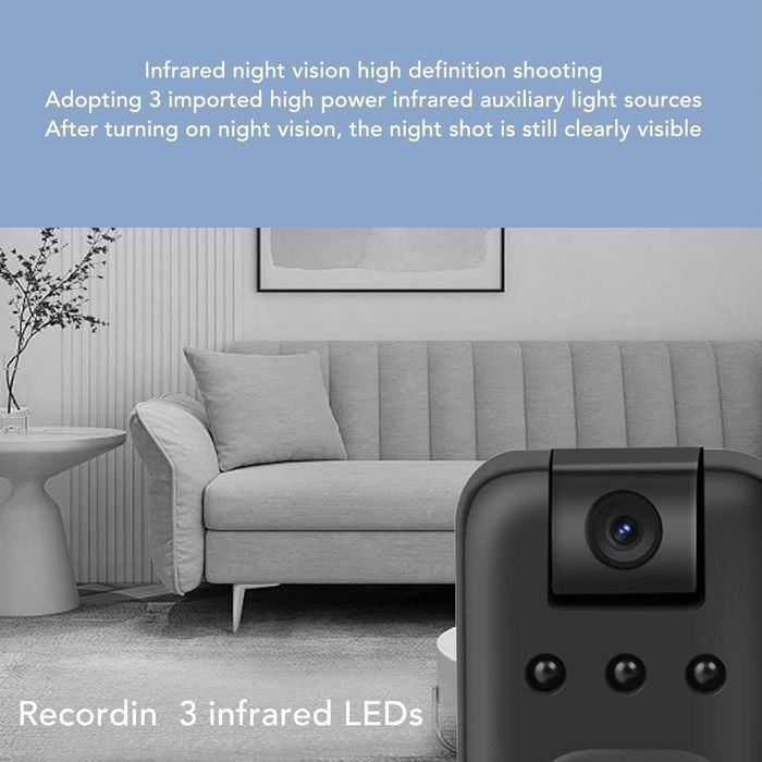 Мини Wifi body camera камера за тяло с Wifi и въртящ се обектив 180°