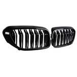 Set 2 grile negre BMW Seria 5 G30 G31 2016 - 2020 negru lucios