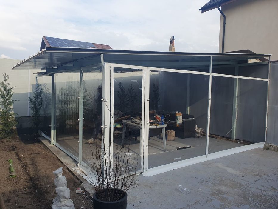 Folie/ rulouri terase si foisoare, folii terasa transparenta Tratat UV