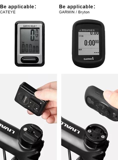 Suport ciclocomputer gsp pipa cuveta bicicleta Garmin Bryton Cateye al