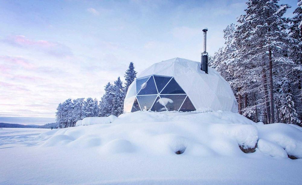 Dom geodezic glamping premium,full, 20 mp, izolatie, termopan, oferta!