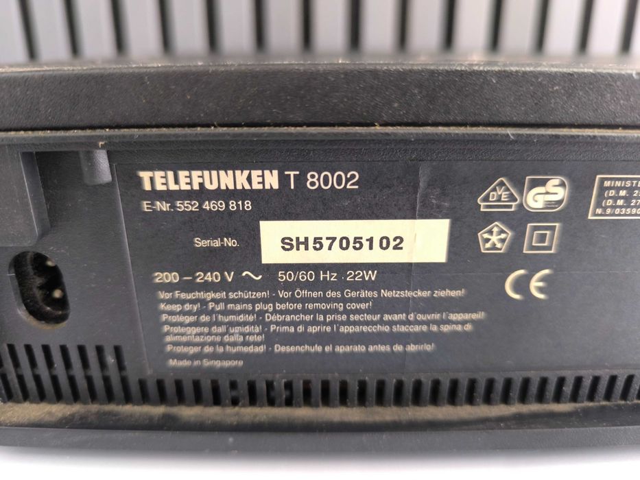 Video Recorder Telefunken T 8002 - Funcțional, Testat
