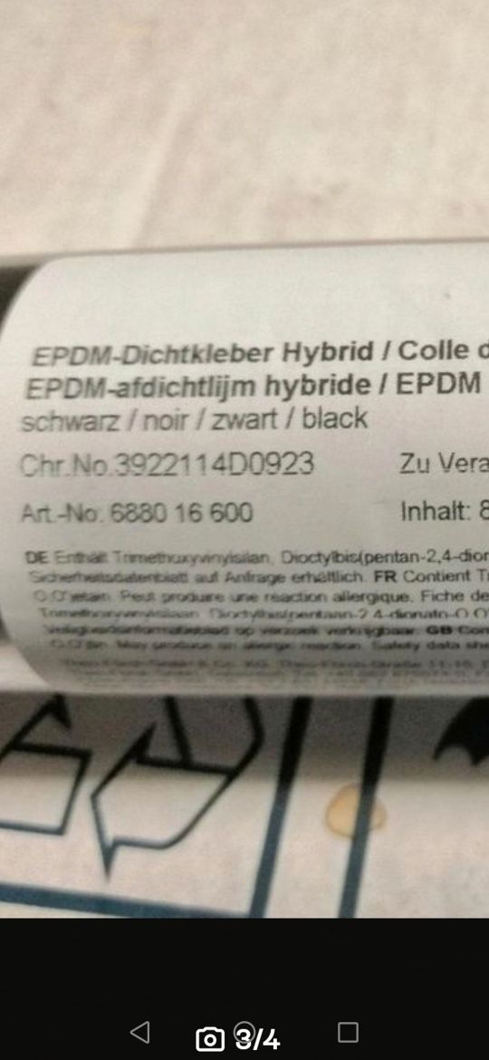 Foerch EPDM adeziv elastic hybrid cu functie de etansare / sigilare