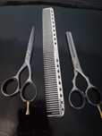 Set Foarfeci profesionale jaguar tuns filat pieptăn 5,5