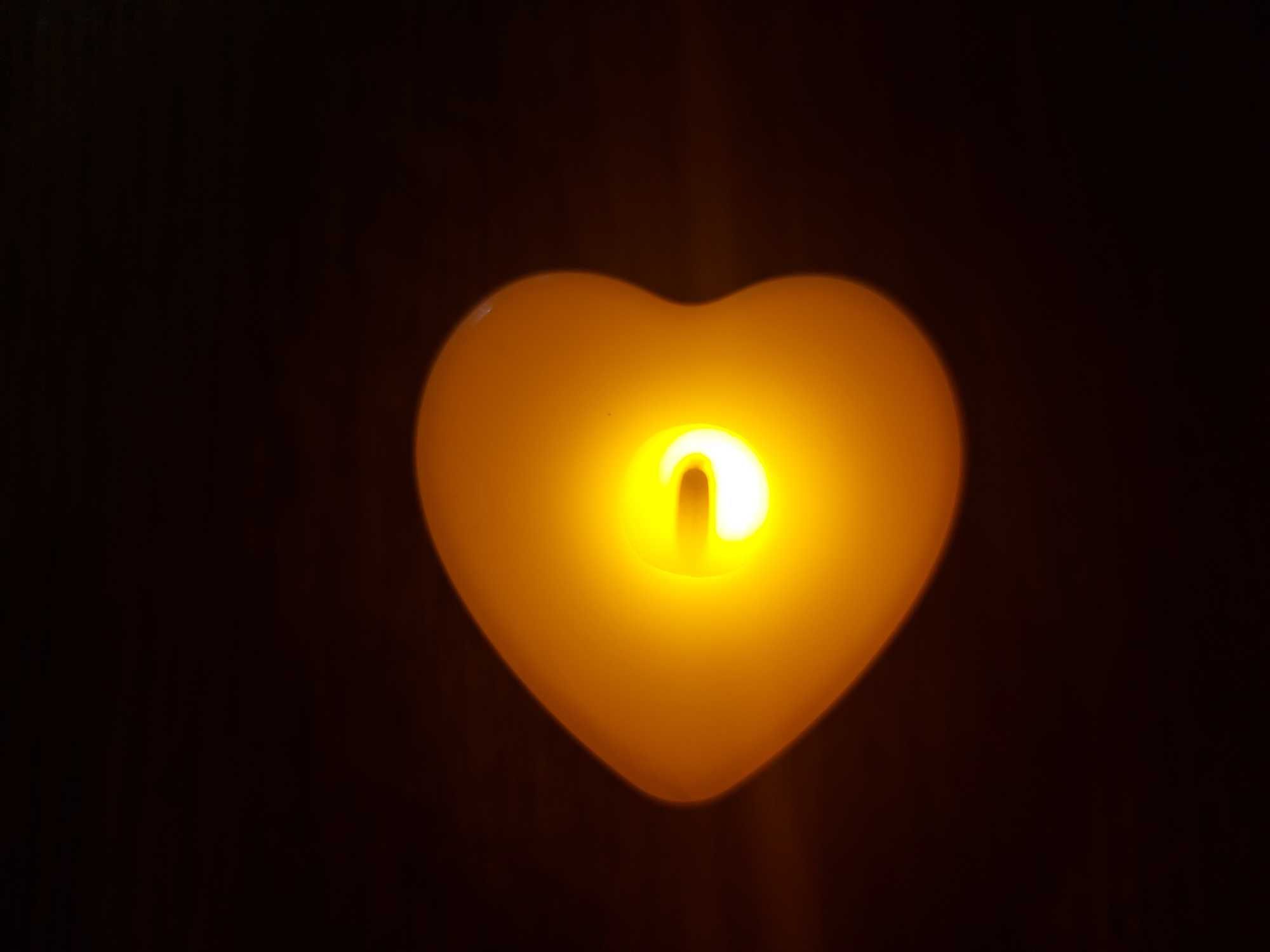 Новые электронные свечи в форме сердце красивые декоративные