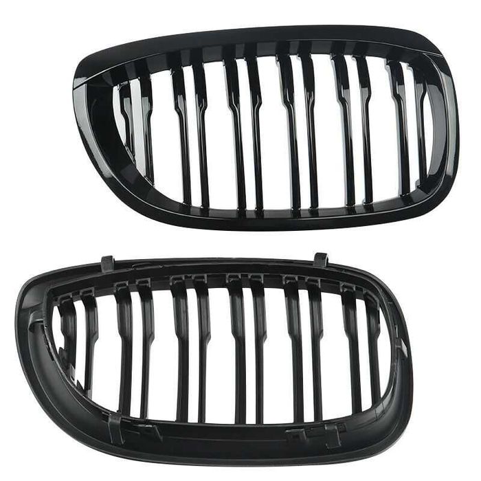 Двойни M3 M Бъбреци за BMW E46 02-05 - Фейс Черен Гланц