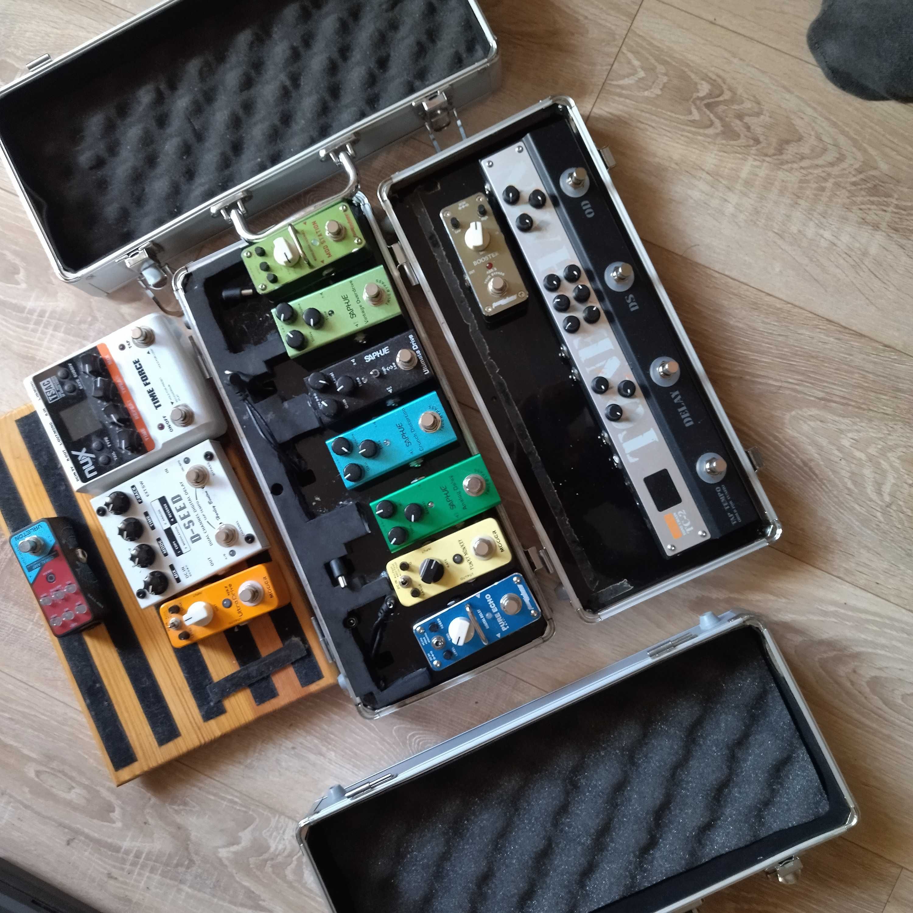 31 педала Ehx, Digitech, Tone city, два борда , някои нови за китара