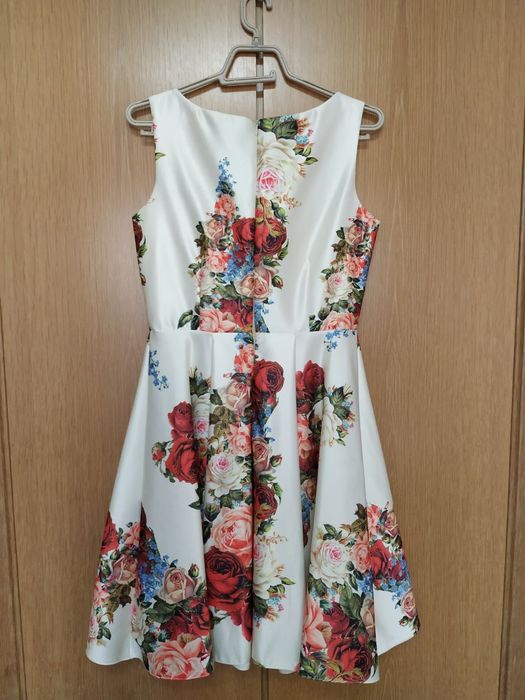 Rochie crem, floral, Mărimea 38/40, See Line