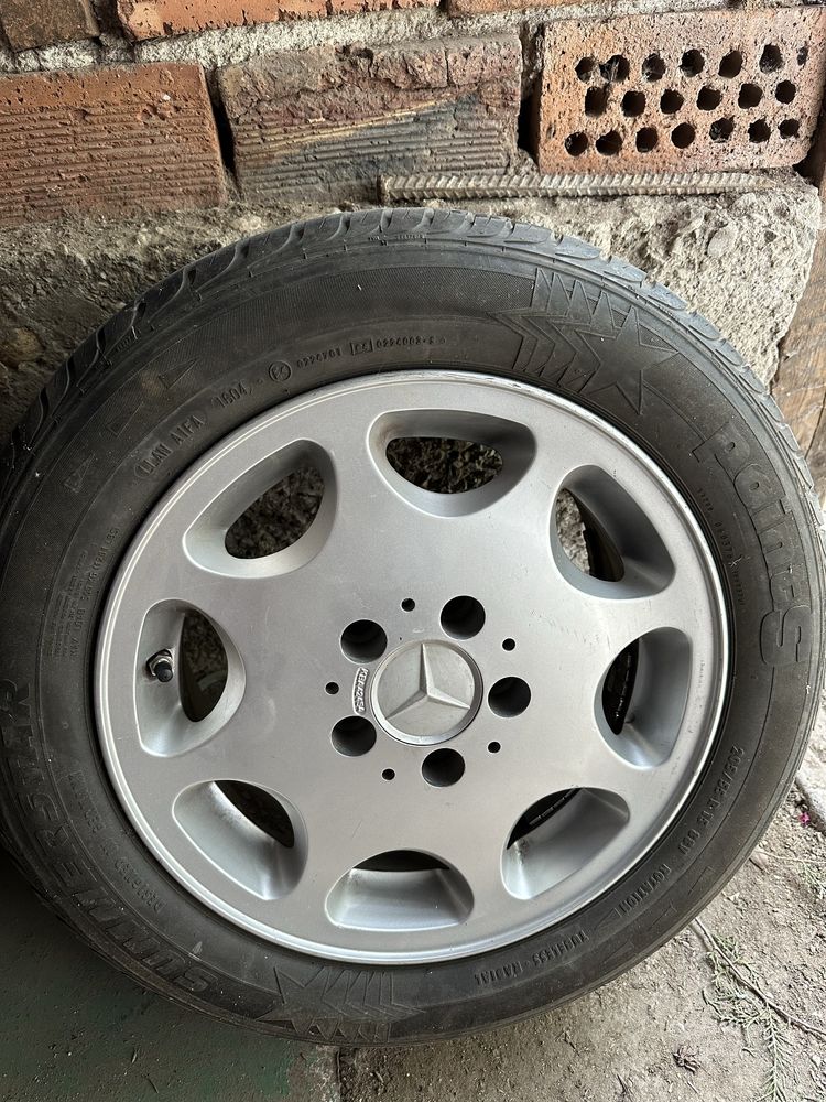15" джанти тип "бъбреци" с летни гуми 205/55/15 - за Mercedes 5x112