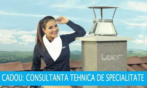 Cos fum profesional LEIER,ceramic,TERMOIZOLAT-transport GRATIS,16cm,h7