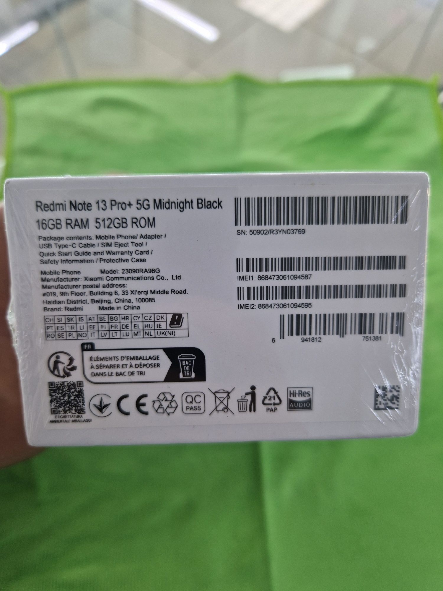 Redmi Not 13.pro + 5G  512ГБ Озу.16ГБ