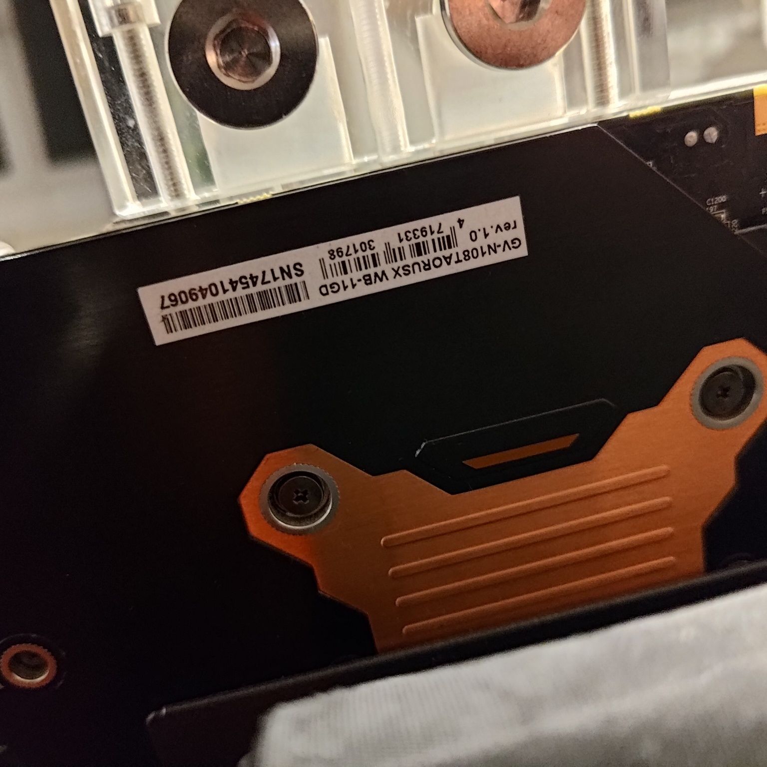 Gigabyte 1080Ti waterforce wb 11gb