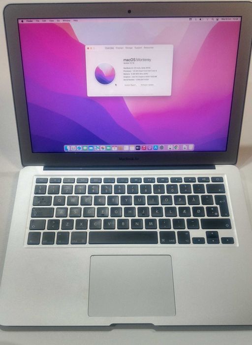 Vand laptop A1466 I5 2015 8GB SSD 128GB