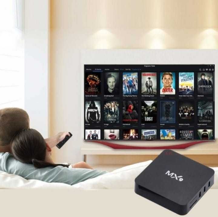 НАЙ-МОЩНИЯТ ТВ БОКС MX9 16GB RAM/512GB ROM онлайн телевизия tv box