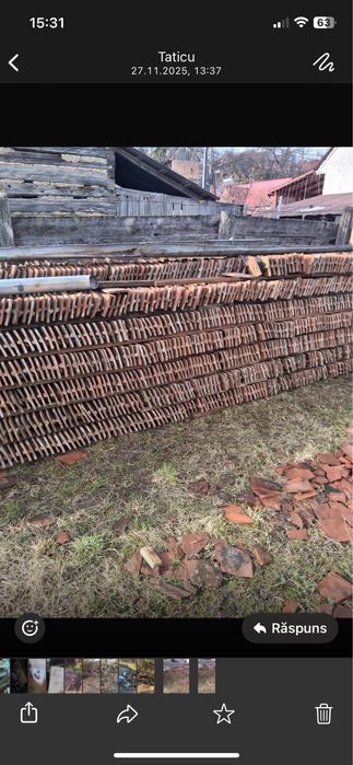 Tigla veche solzi de peste