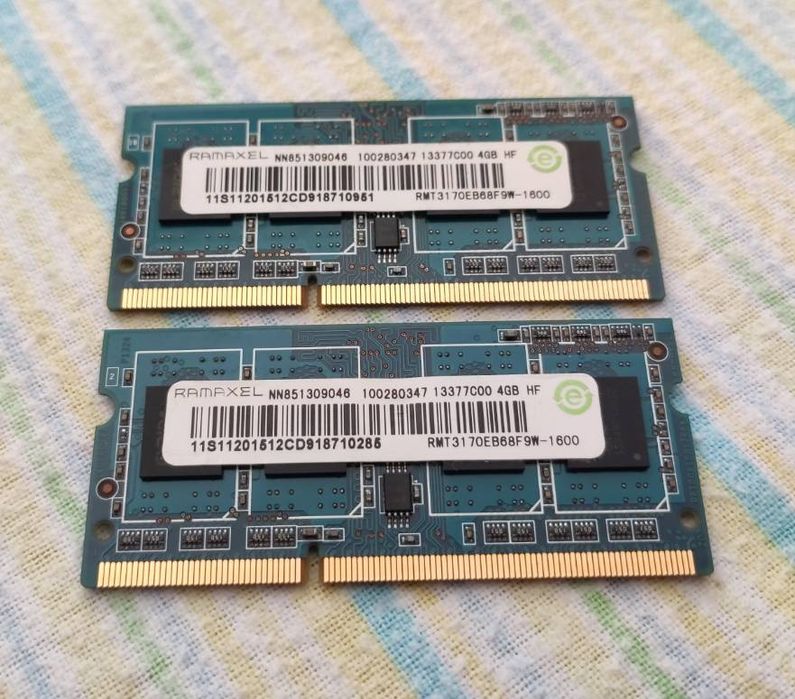Ramaxel 2x 4GB ddr3L 1600 1rx8 / 2rx8 1.35V / 1.5V Sodimm / Dimm