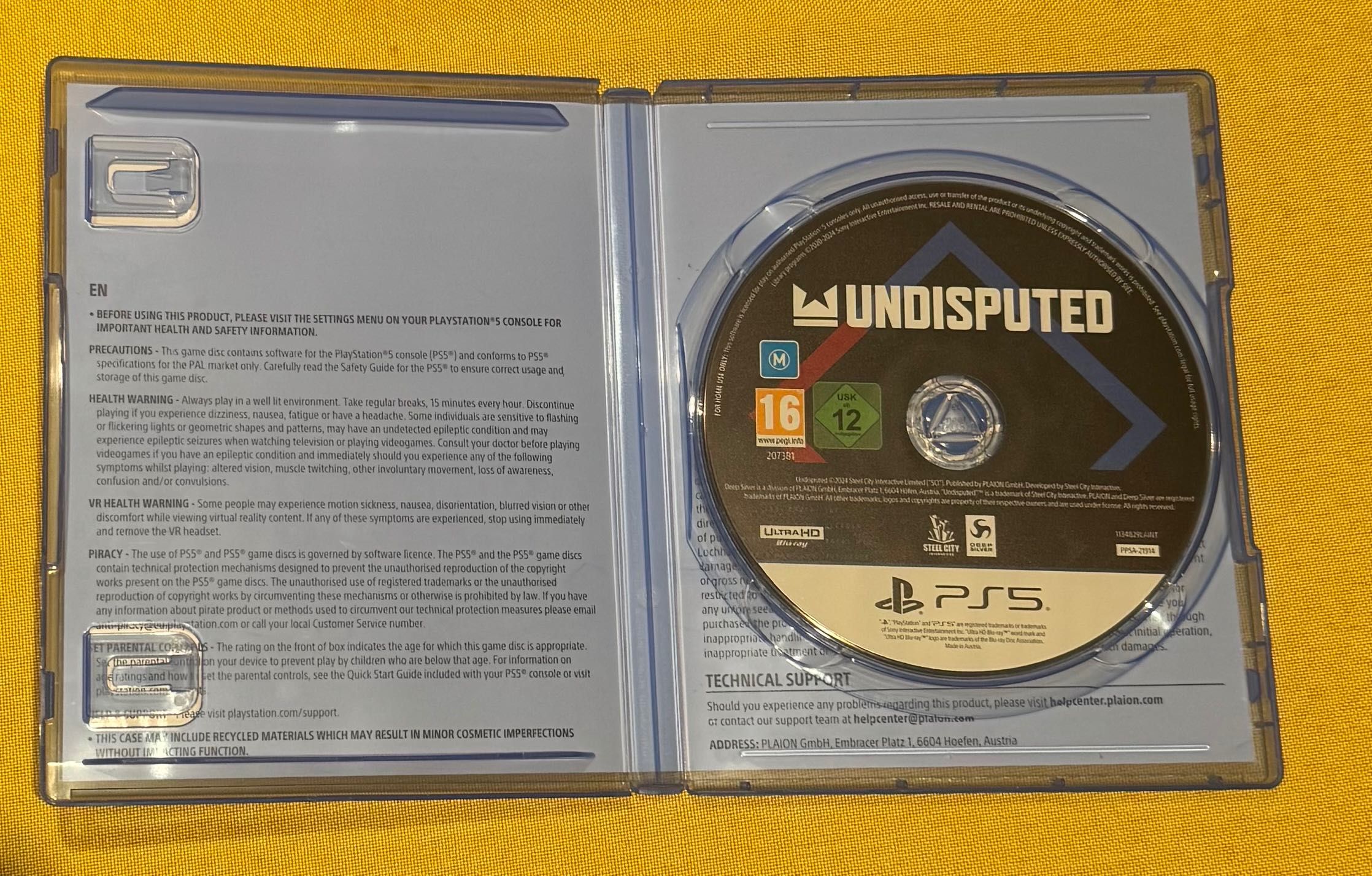 Продавам игра за PS5 Undisputed