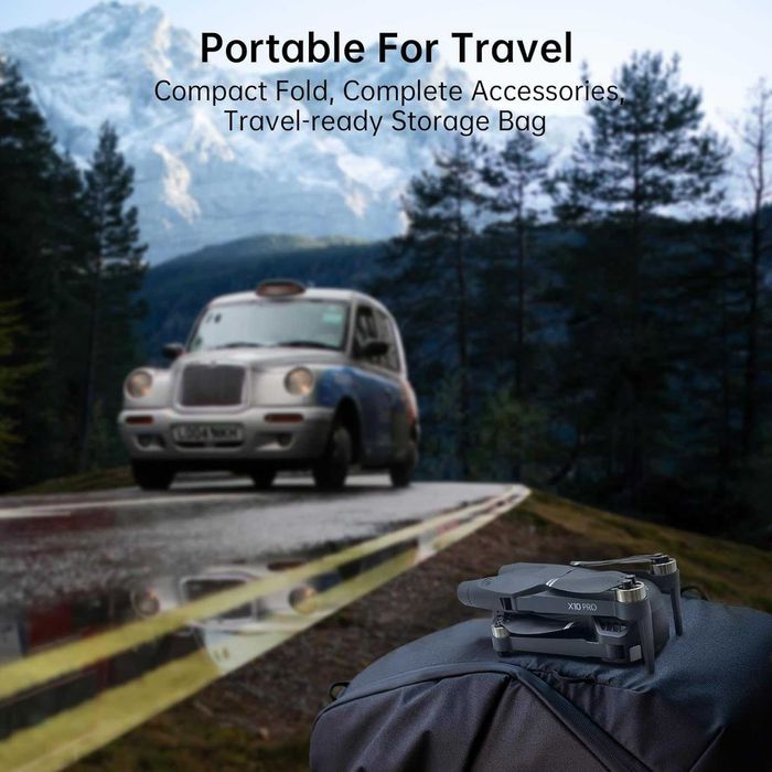 Нов 4K GPS Дрон CHUBORY X10 PRO (3 батерии, 90 мин. полет)