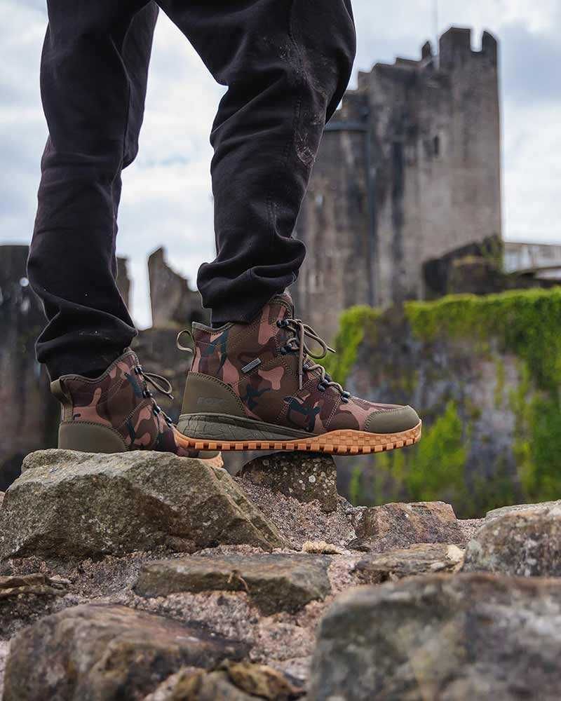 Обувки за риболов Fox Khaki Camo