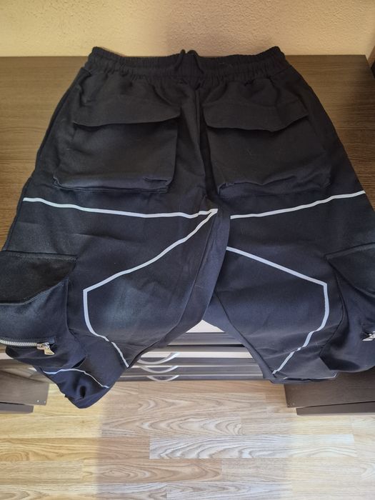 Techwear Combat Reflective Black Cargo Pants