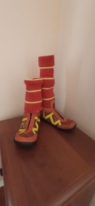 Угги женские вязаные