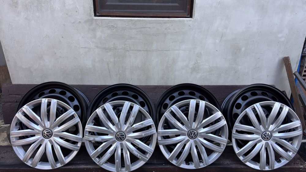 Железни джанти с тасове 16 5x112 ET43 VW Audi Seat Skoda