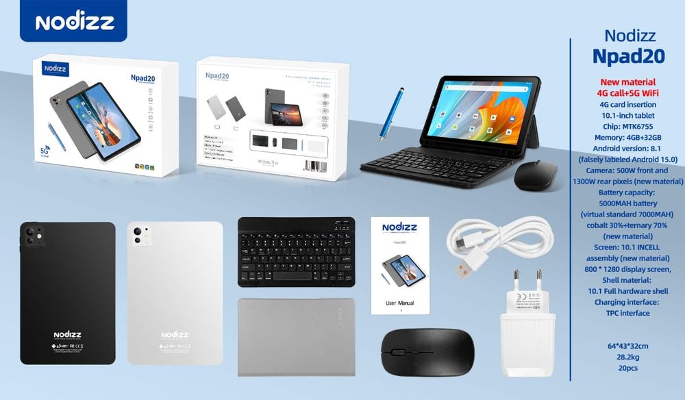 Planshet va boshqa tovarlar judayam koʻp