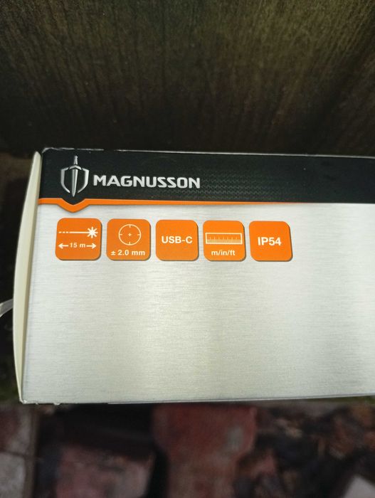 Magnusson Telemetru Laser  distanta 15m , USB-C , masurare in  m/In/ft