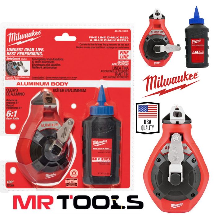 Зидарска чертилка Milwaukee 48-22-3992 / 30.5м синя боя