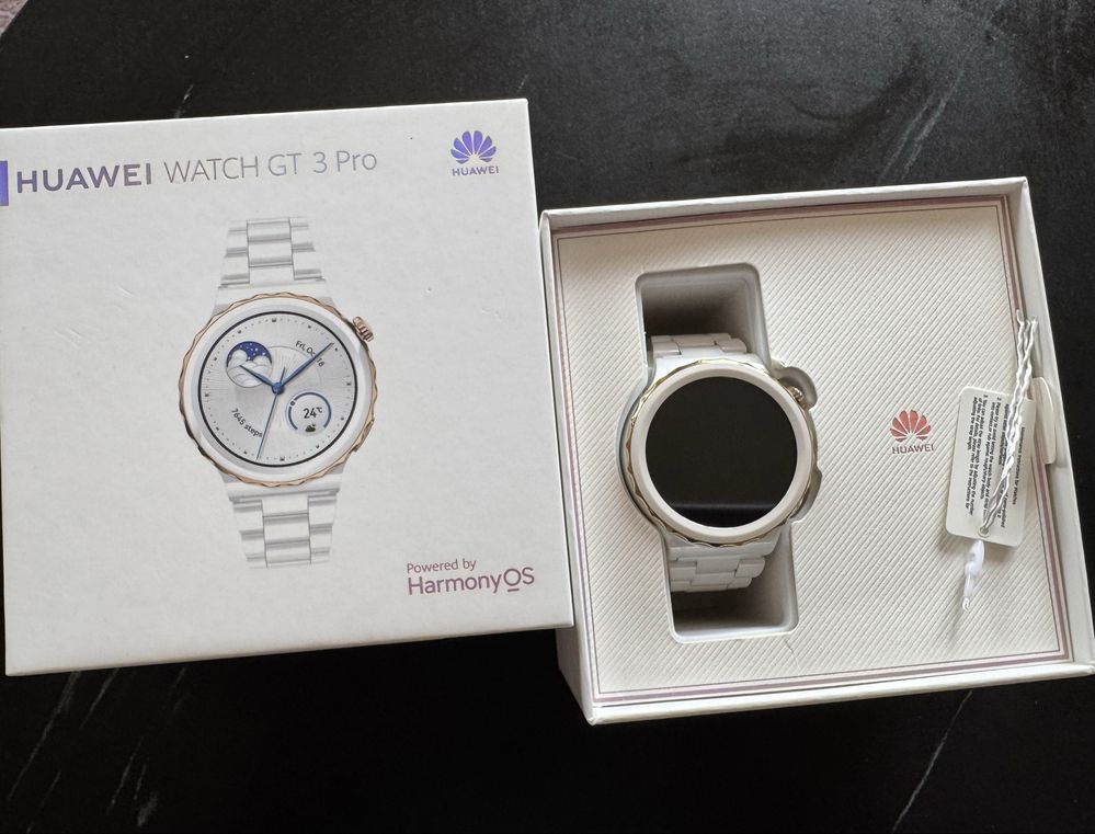 Huawei Watch GT3 PRO, 43 mm, Ceramic Strap, White