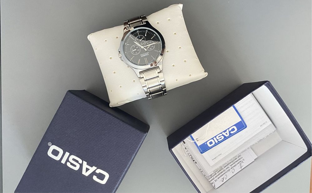 Часы Кварцевые CASIO MTP-V300D-1A2VDF сталь