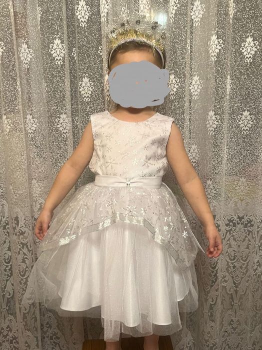 Платье снежинка