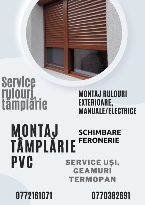 Reparati termopane , plase insecte, rulouri, rolete